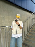GORPCORE Hood Vest Zip-up