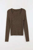Jennifer open shoulder knit