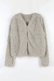 Fluffy fur cardigan
