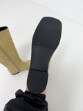 Mino Incision Square Toe Long Boots
