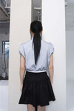 SQUARE NECK HALF T