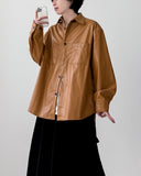 Coober Stitch Leather Shirt