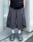 Nylon Big Cargo Bermuda Pants