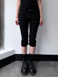 COTTON SLIM CAPRI PANTS