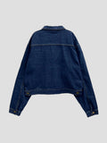 Wonder Zipper Cropped Denim Jacket