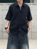 Seersucker combat pocket check shirt