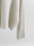 [Premium] Whole Garment Raglan Crop Knit