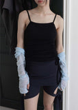 SQUARE NECK HALTER SLEEVELESS