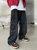 Non-Fade Curved Cargo Denim
