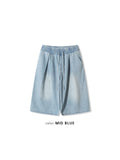 Maxi Wide Bermuda Banding Denim