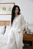 See-through ribbon sheer top