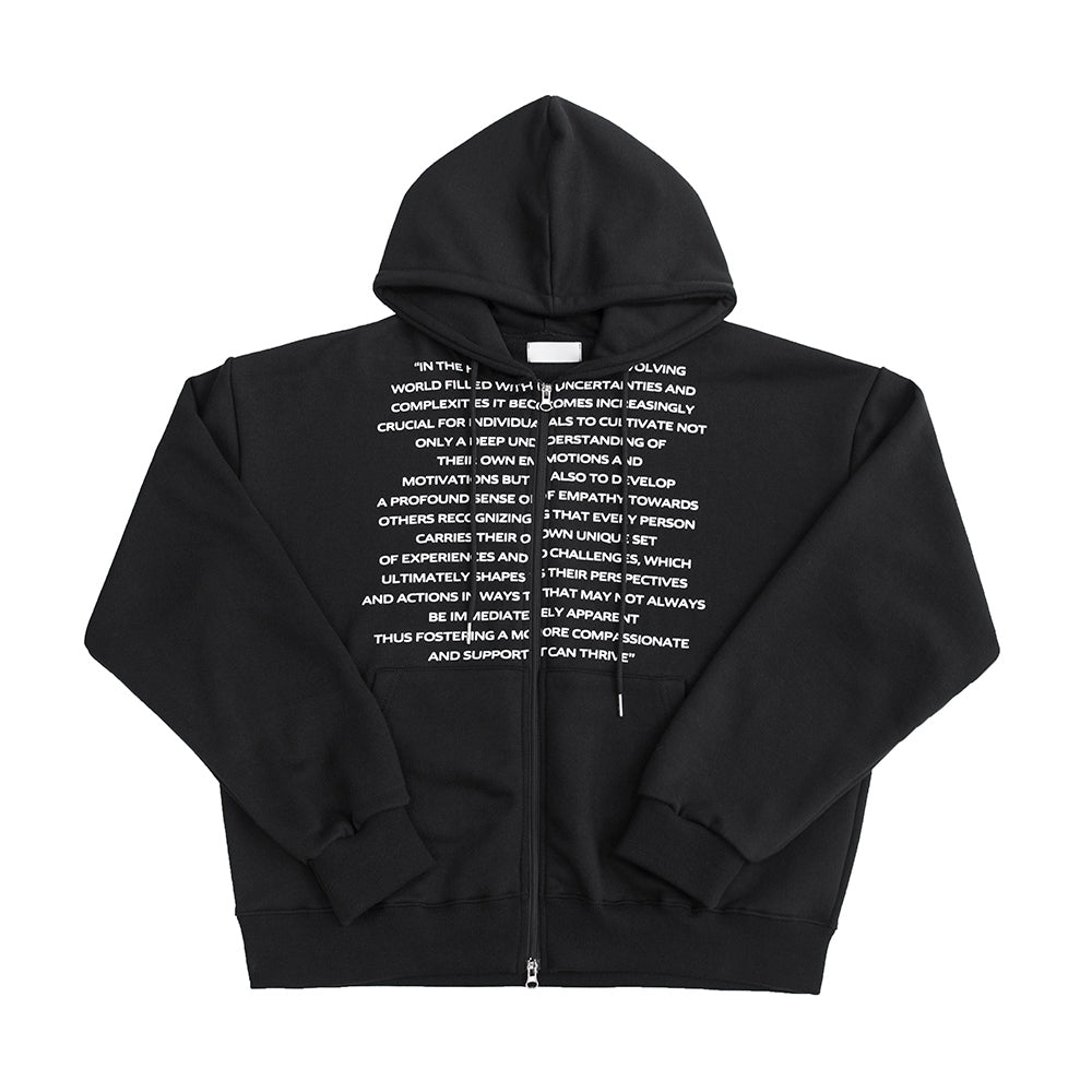 【YOURNUS】Wichi Lettering Hood Zip-Up YOURNUS (ユアノス) - ワイチレタリングフードジップアップ