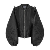 Gaen Cropped Balloon Flight Jumper