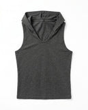 OPEN RIBBON HOODIE TOP
