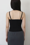 Snap Y ribbed sleeveless