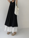 Backhaul Linen Sleeveless Flare One Piece