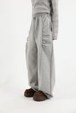 Side puff brushed pants