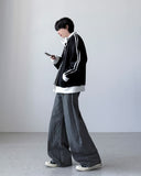 Newborn Stripe Curve Denim