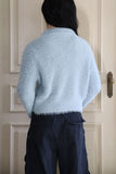 Michelle Crop Fur Cardigan