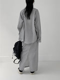 Shimmer Stripe Overfit Shirt