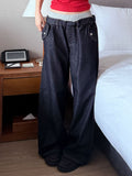 LAYERED DENIM PANTS