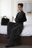 North Pig Pintuck Wide Pants