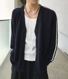 Prat knit track cardigan