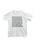 Text printed short sleeve T-shirt