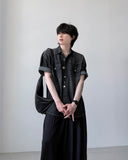 Podia Denim Half Shirt