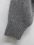 Ronta Unbalance Wool Crop Knit