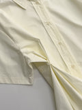 Poplin Two-Way Loose Fit Short Sleeve Shirt