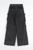 Fuse pocket black denim
