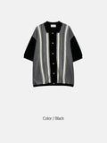 Scoonie Stripe Half Cardigan