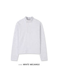 Dev Turtleneck Crop Waffle Sweatshirt