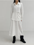 Pie Bustier Wrap Loose Fit Shirt