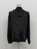 Leila High Neck Tie Blouse