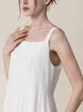 Neillo pintuck sleeveless long one piece