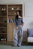 Muller twist off-shoulder top