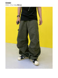 Patched Cotton American Casual Pants