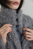 Bichon overfit fur jacket