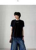 [1+1] Crop Layered Half Sleeve
