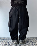 Nylon Multi Pocket Banding Pants