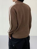 AOS Side Line High Neck Knit Half Zip-Up