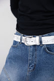 Notch Rivet Pintuck Denim