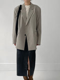 Stripe Single Overfit Blazer