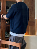 Linen Mix Half Knit