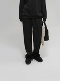 Uni Ribbed Knit Setup Pants