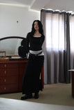 Dublin shirring long skirt