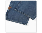 Kaz Star Embroidered Wide Denim Pants