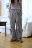 Corduroy loop banding pants